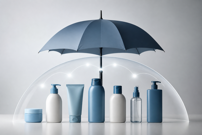 Schéma conceptuel d'une marque ombrelle avec plusieurs produits liés