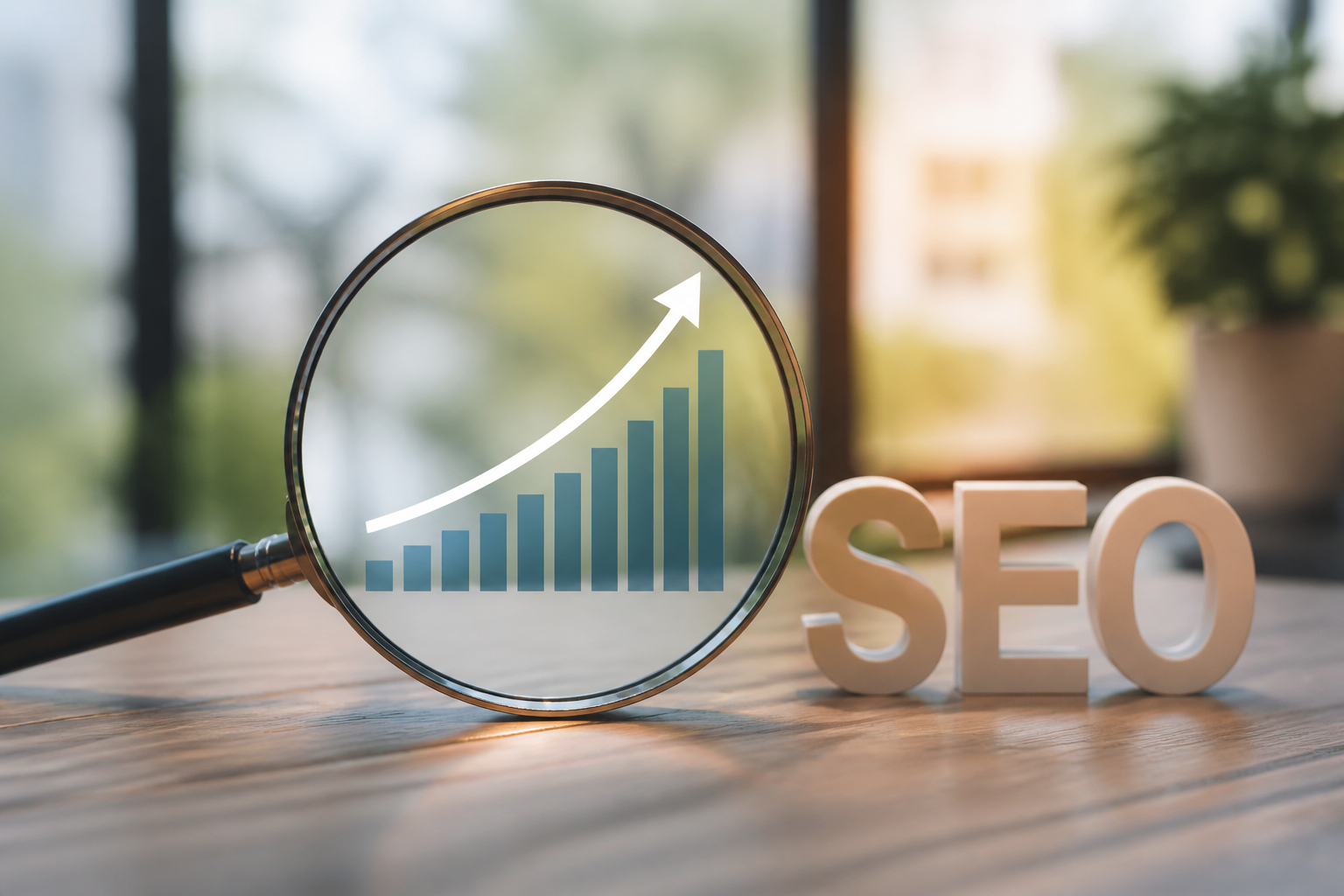 Représentation graphique de la croissance SEO