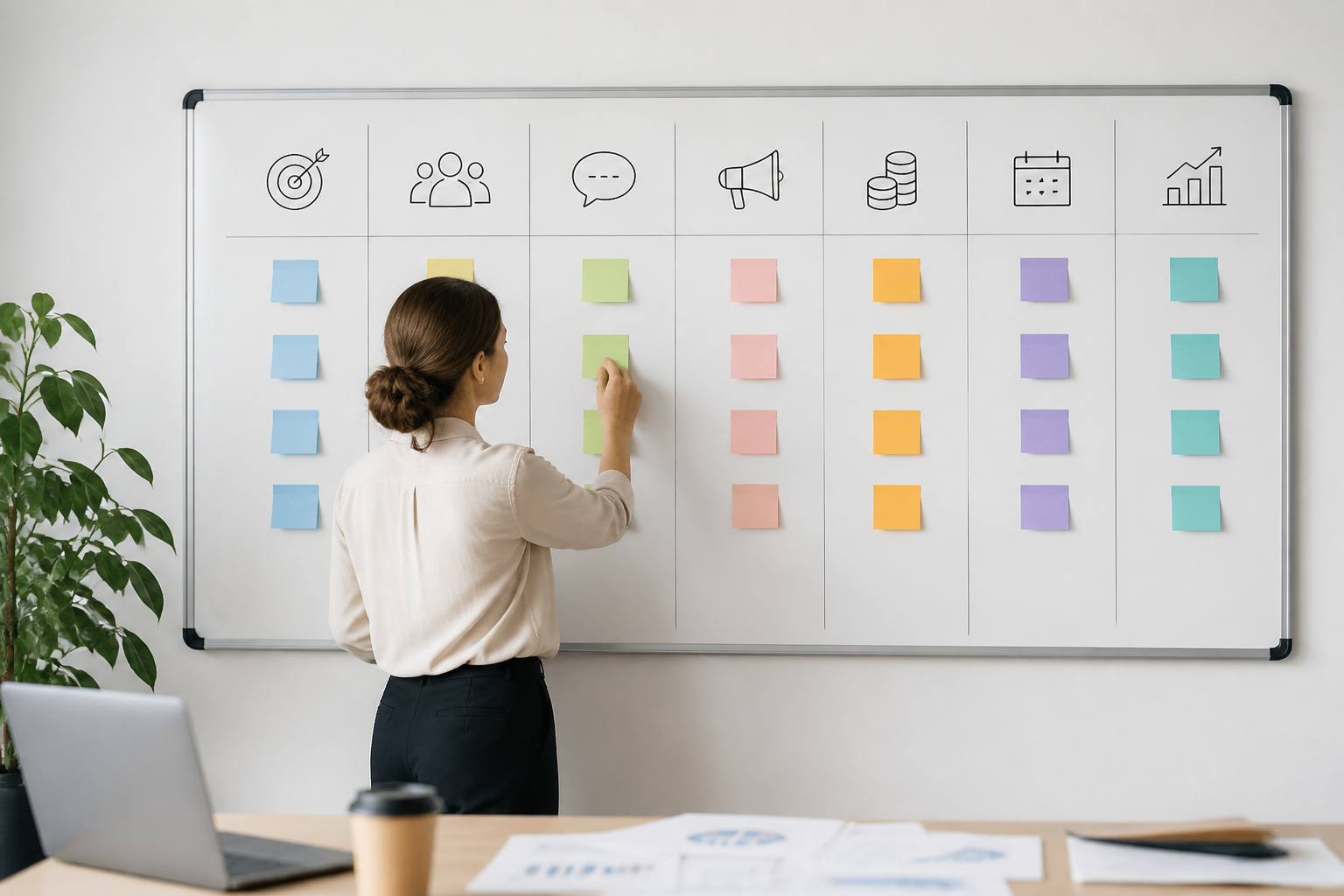 Exemple de tableau de plan de communication pour PME