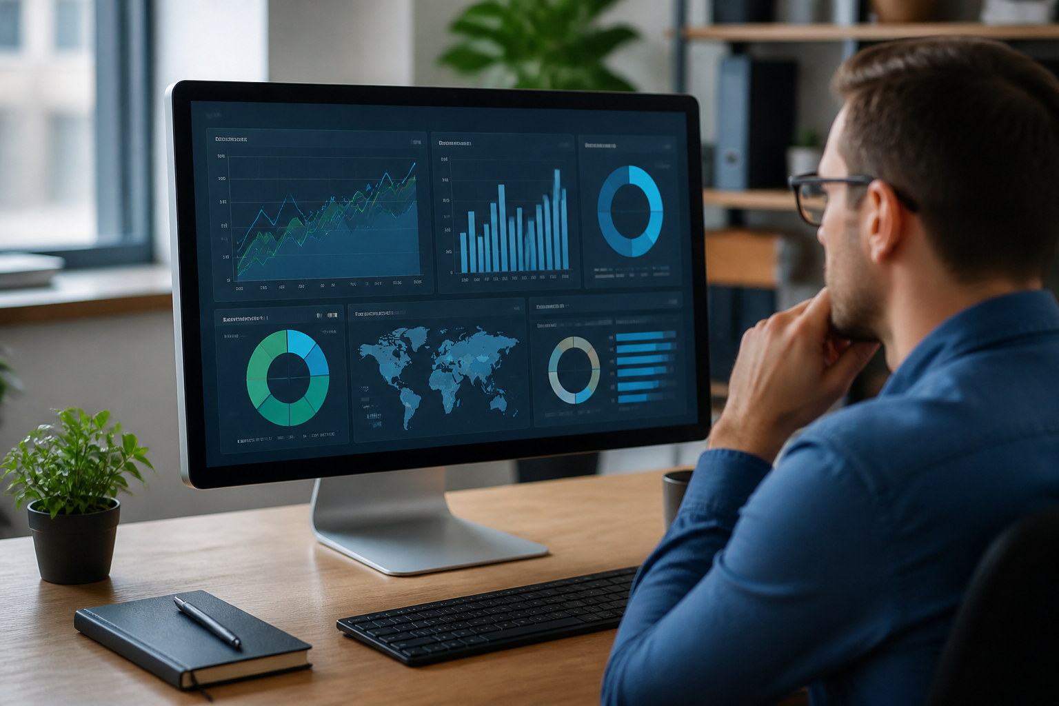 Analyse SEO sur ordinateur pour PME