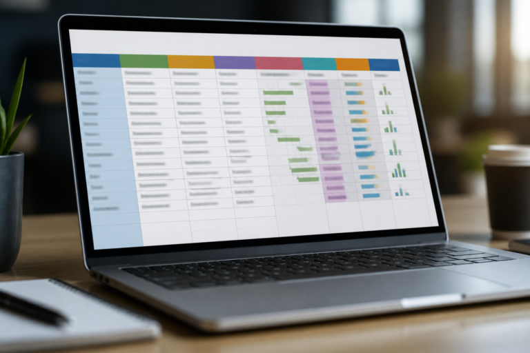 Exemple de plan de communication structuré dans Excel