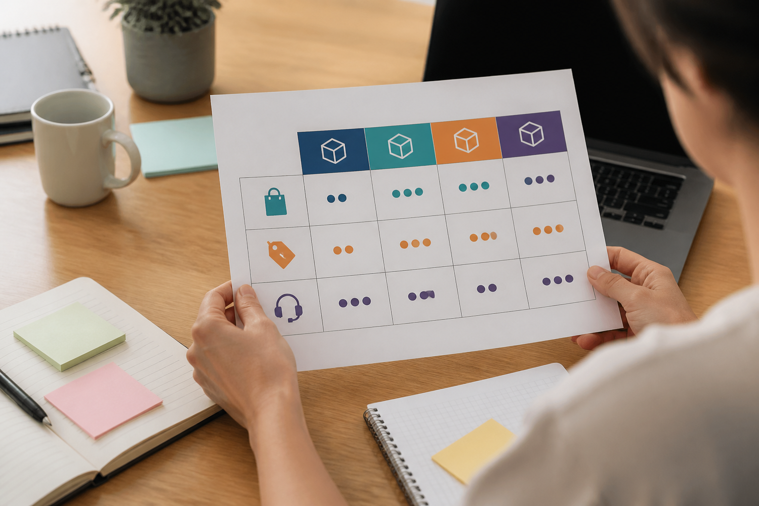 Tableau comparatif des offres de PME pour stratégie de différenciation