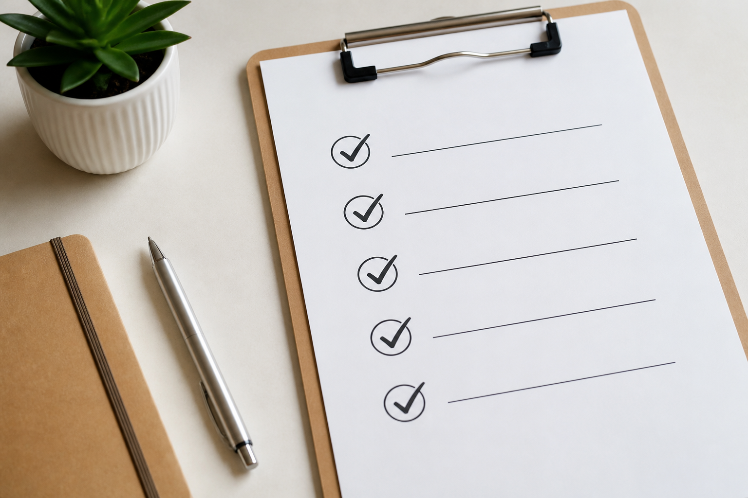 Checklist des étapes d'une stratégie de communication