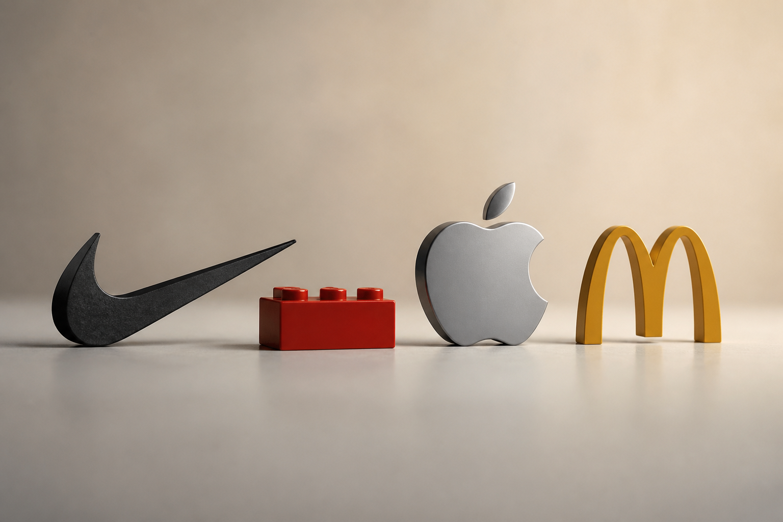 Logos et slogans célèbres illustrant des exemples de plateformes de marque