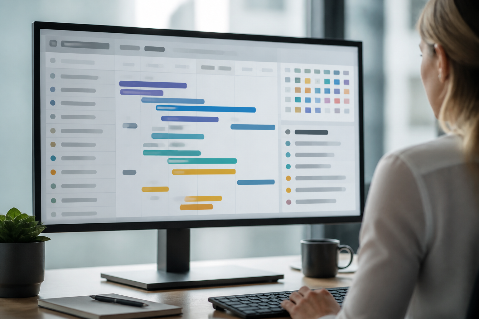 Tableau de planification marketing avec échéancier et responsabilités