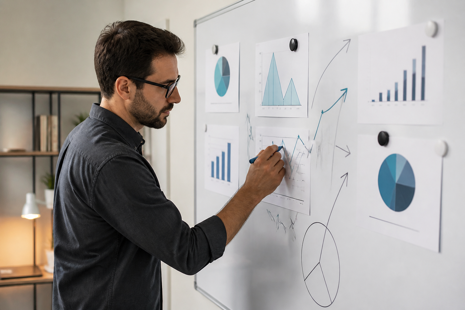 Consultant marketing définissant une stratégie d'écrémage