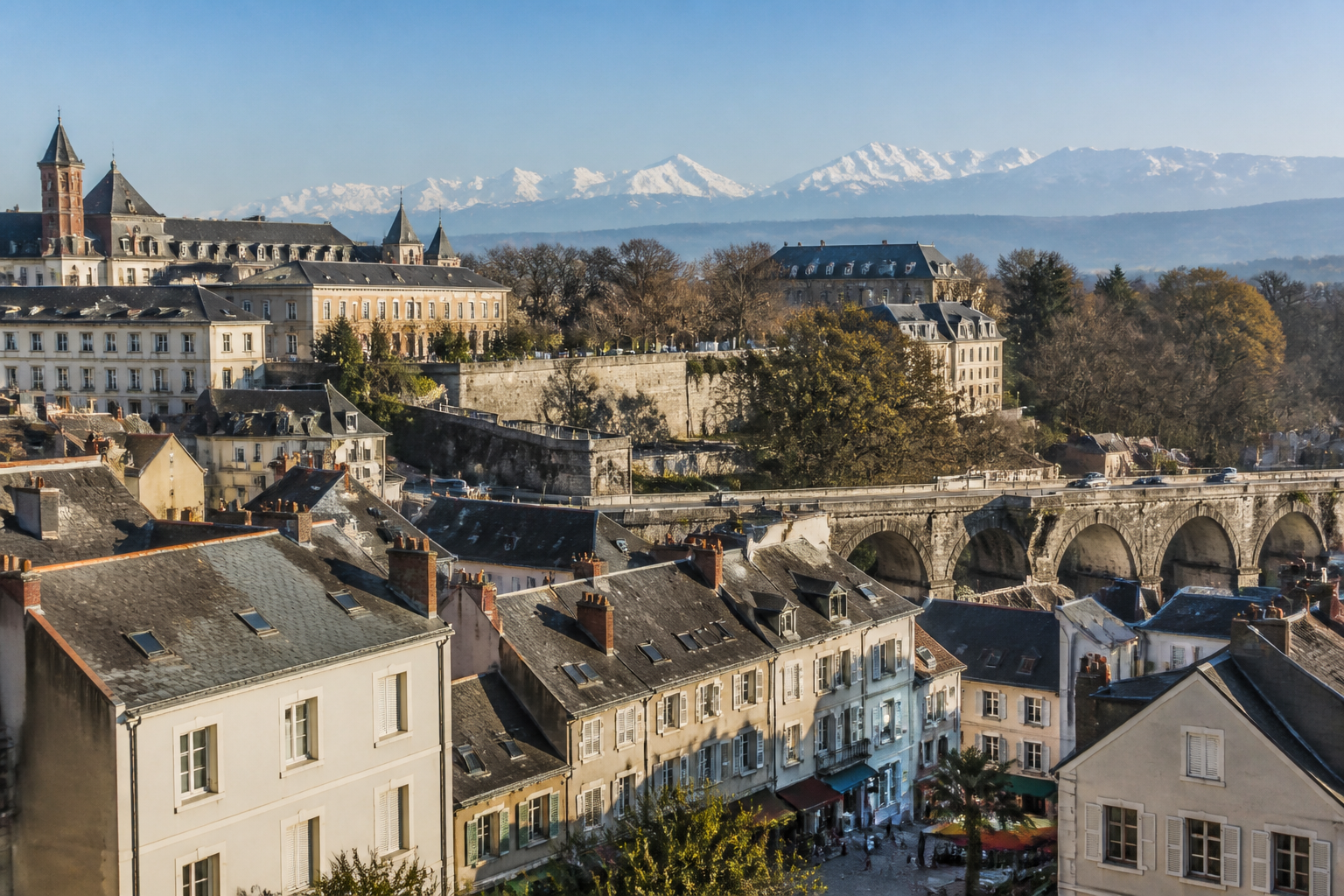 Le centre-ville de Pau, symbole des TPE et PME locales