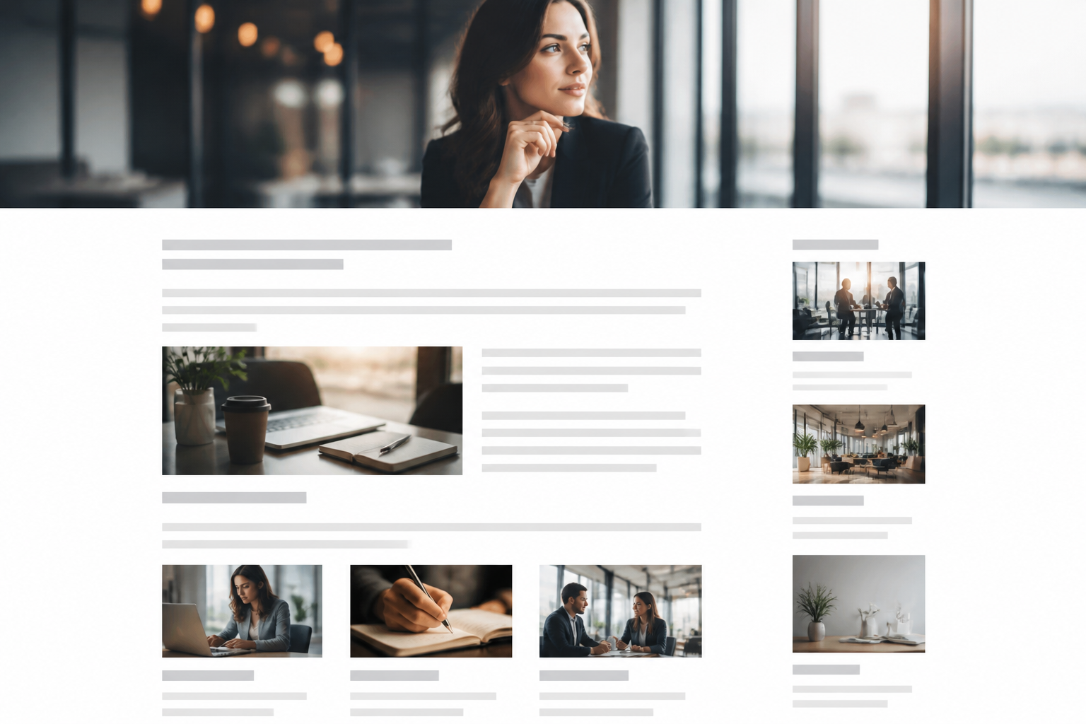 Page web optimisée SEO avec mots-clés et balises structurées