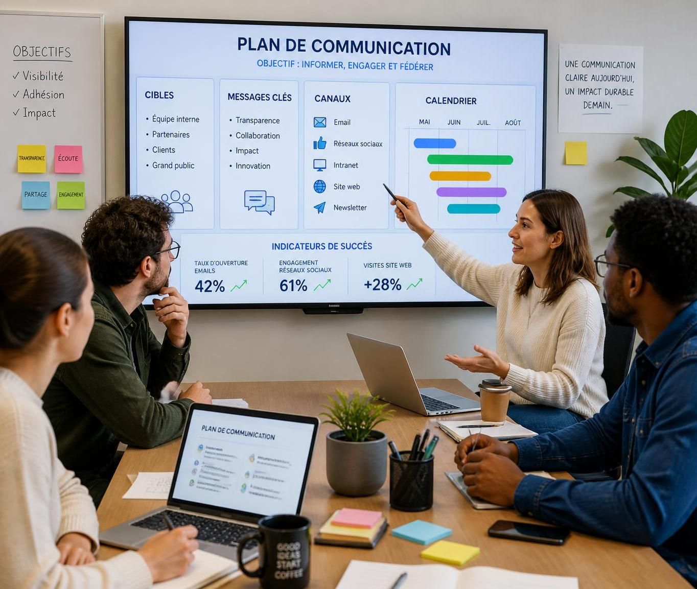 découvrez comment élaborer un plan de communication projet efficace pour assurer la réussite de vos projets grâce à une stratégie claire et adaptée.