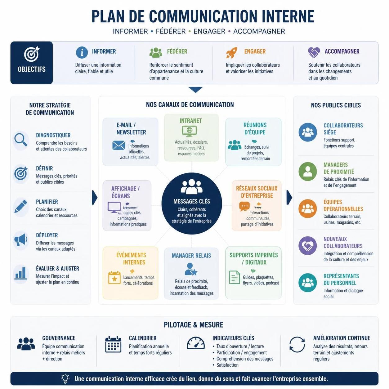 découvrez un plan de communication interne efficace avec des exemples concrets et des bonnes pratiques à adopter en 2026 pour optimiser l'engagement et la cohésion au sein de votre entreprise.