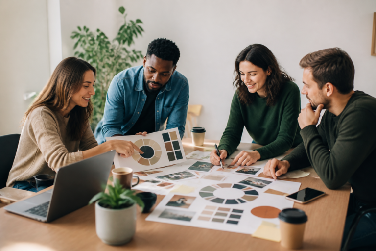 TPE construisant son image de marque avec des éléments marketing
