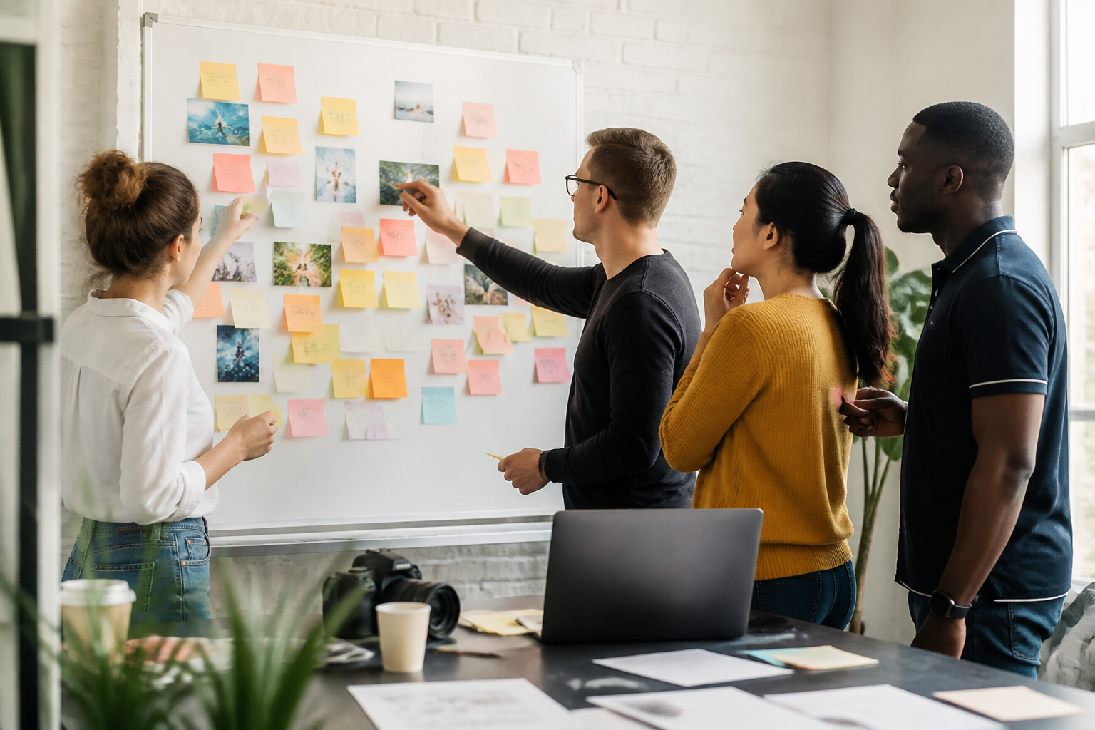 Brainstorming sur le choix de noms de marque pour une PME