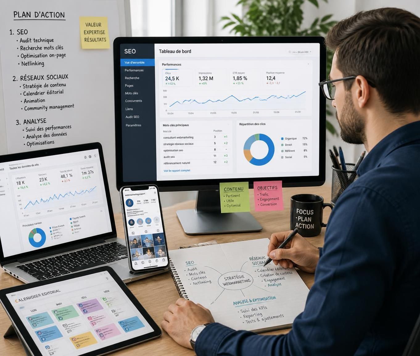 découvrez le rôle clé d'un consultant webmarketing pour dynamiser votre visibilité en ligne et optimiser votre stratégie digitale.