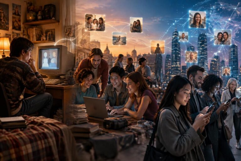 découvrez l’histoire des premiers réseaux sociaux, de leurs débuts sur internet à leur évolution vers les plateformes connectées d’aujourd’hui.